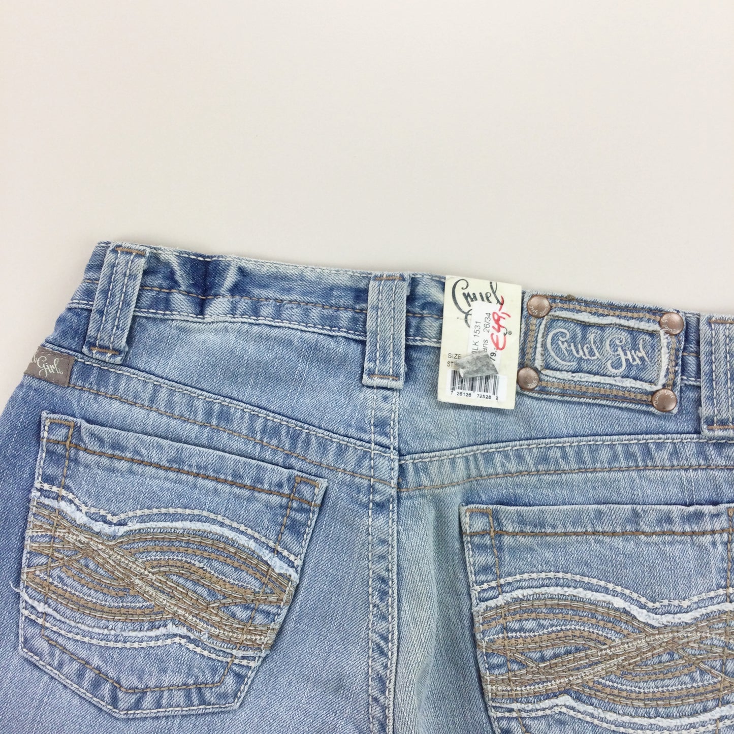 Cruel Girl "Hadley" WILK 1531 Deadstock Jeans - W26 L34-CRUEL GIRL-olesstore-vintage-secondhand-shop-austria-österreich