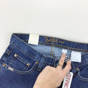 Cruel Girl 'Georgina' Slim Deadstock Jeans - W26 L32-CRUEL GIRL-olesstore-vintage-secondhand-shop-austria-österreich