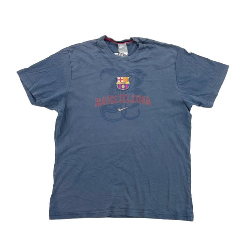 Nike x FC Barcelona T-Shirt - Large-NIKE-olesstore-vintage-secondhand-shop-austria-österreich