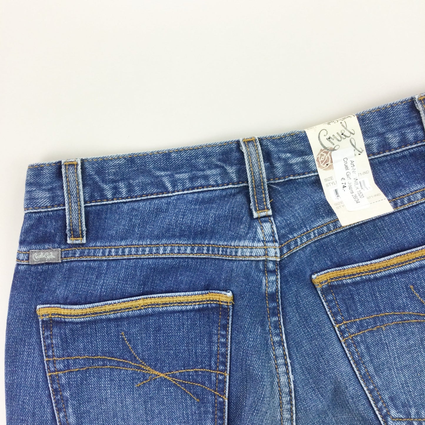 Cruel Girl 'Dekota' Slim Deadstock Jeans - W26 L32-CRUEL GIRL-olesstore-vintage-secondhand-shop-austria-österreich