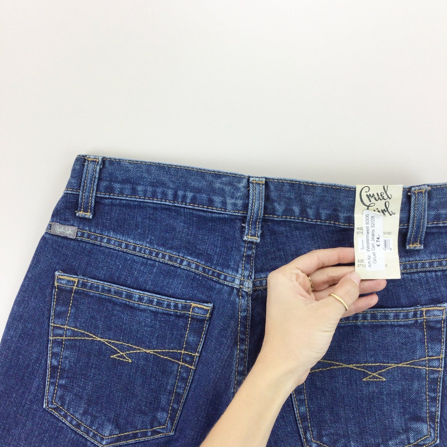 Cruel Girl Low Rise Slim Deadstock Jeans - W28 L32-CRUEL GIRL-olesstore-vintage-secondhand-shop-austria-österreich