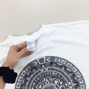 Yucatan Mexico Graphic T-Shirt - Large-M&O KNITS-olesstore-vintage-secondhand-shop-austria-österreich