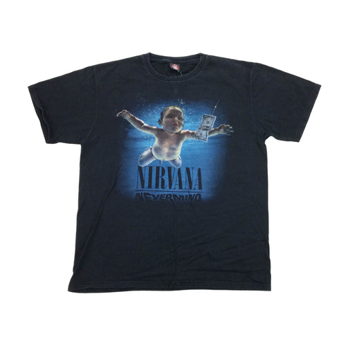 Nirvana 'Nevermind' Graphic T-Shirt - XL-ROCK YEAH-olesstore-vintage-secondhand-shop-austria-österreich