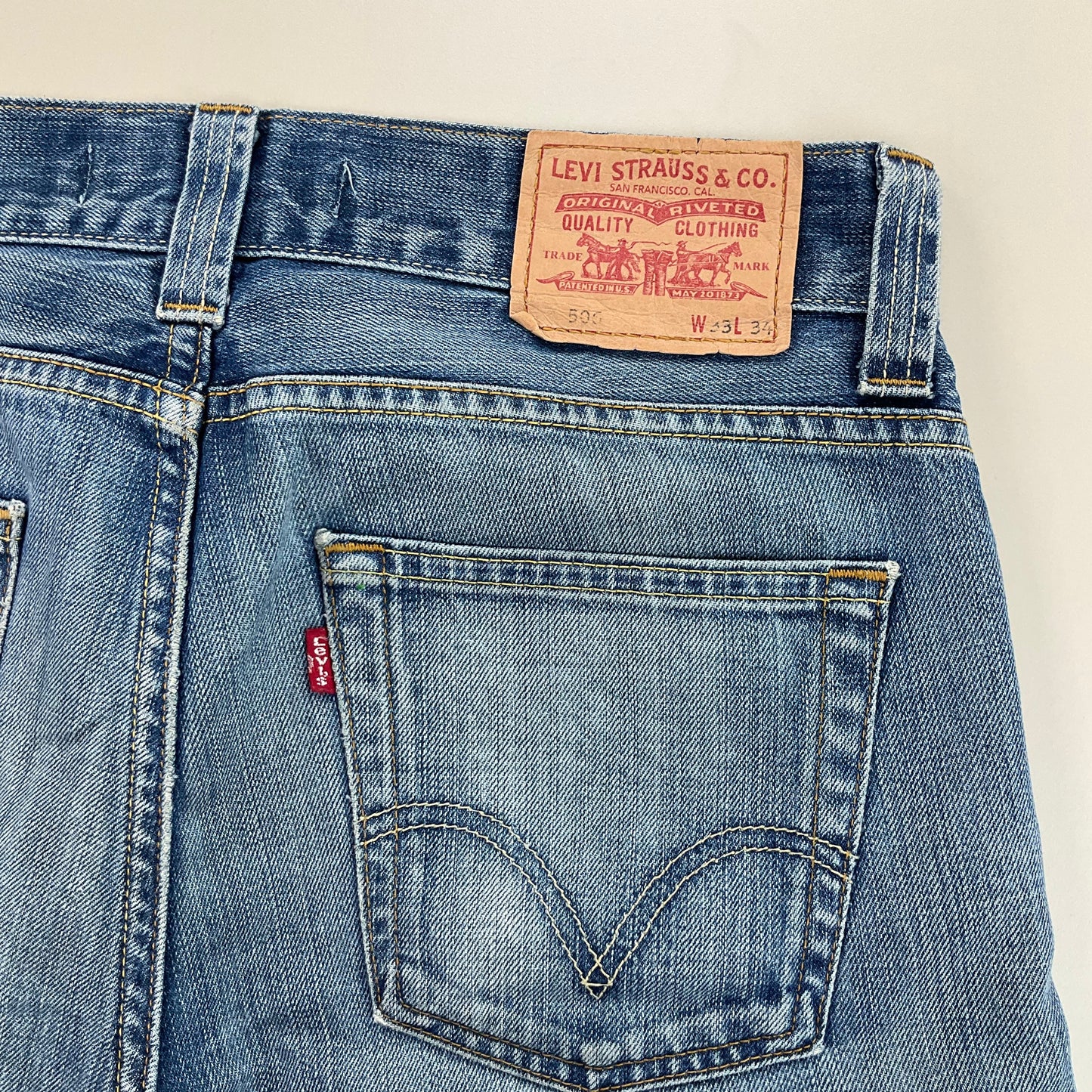 Levis Denim Shorts - W33-LEVI'S-olesstore-vintage-secondhand-shop-austria-österreich