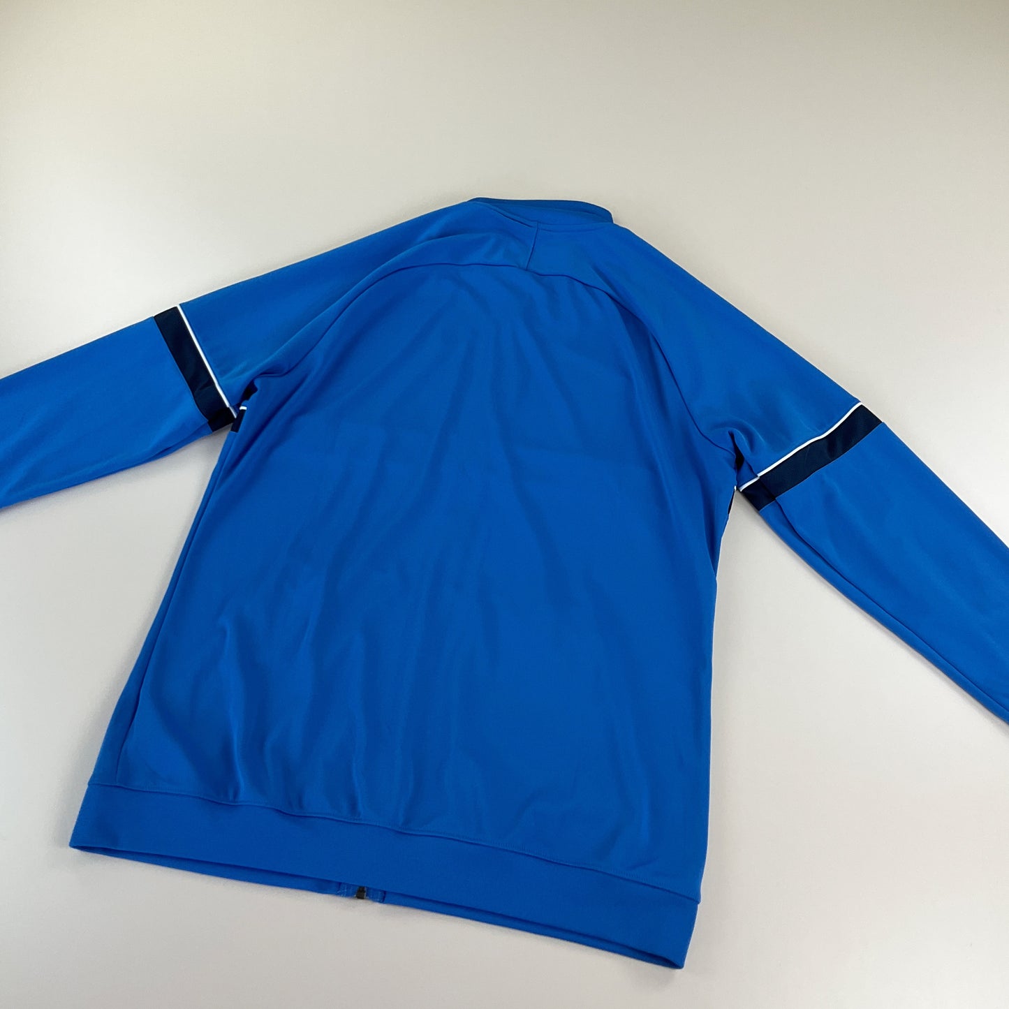 Nike Swoosh Sport Jacke Blau - Large-NIKE-olesstore-vintage-secondhand-shop-austria-österreich