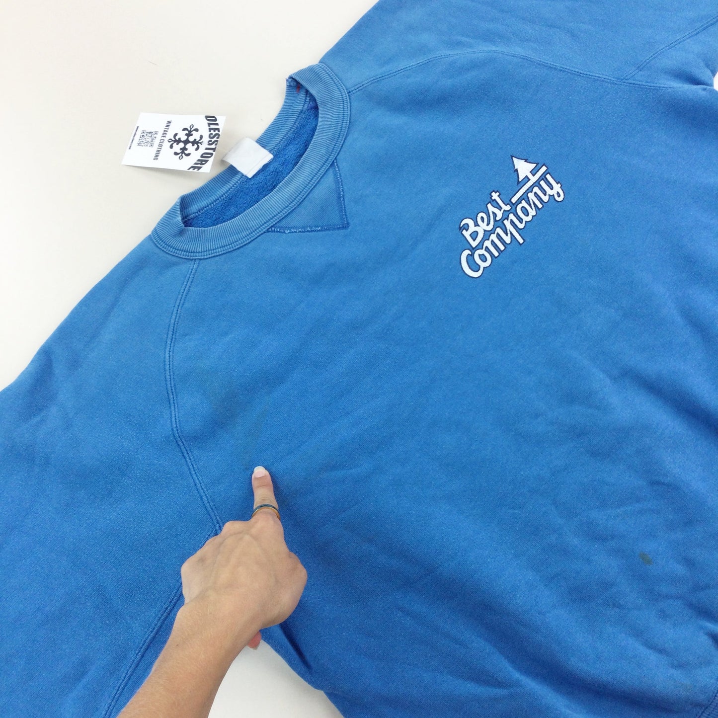 Best Company Sweatshirt - Small-BEST COMPANY-olesstore-vintage-secondhand-shop-austria-österreich