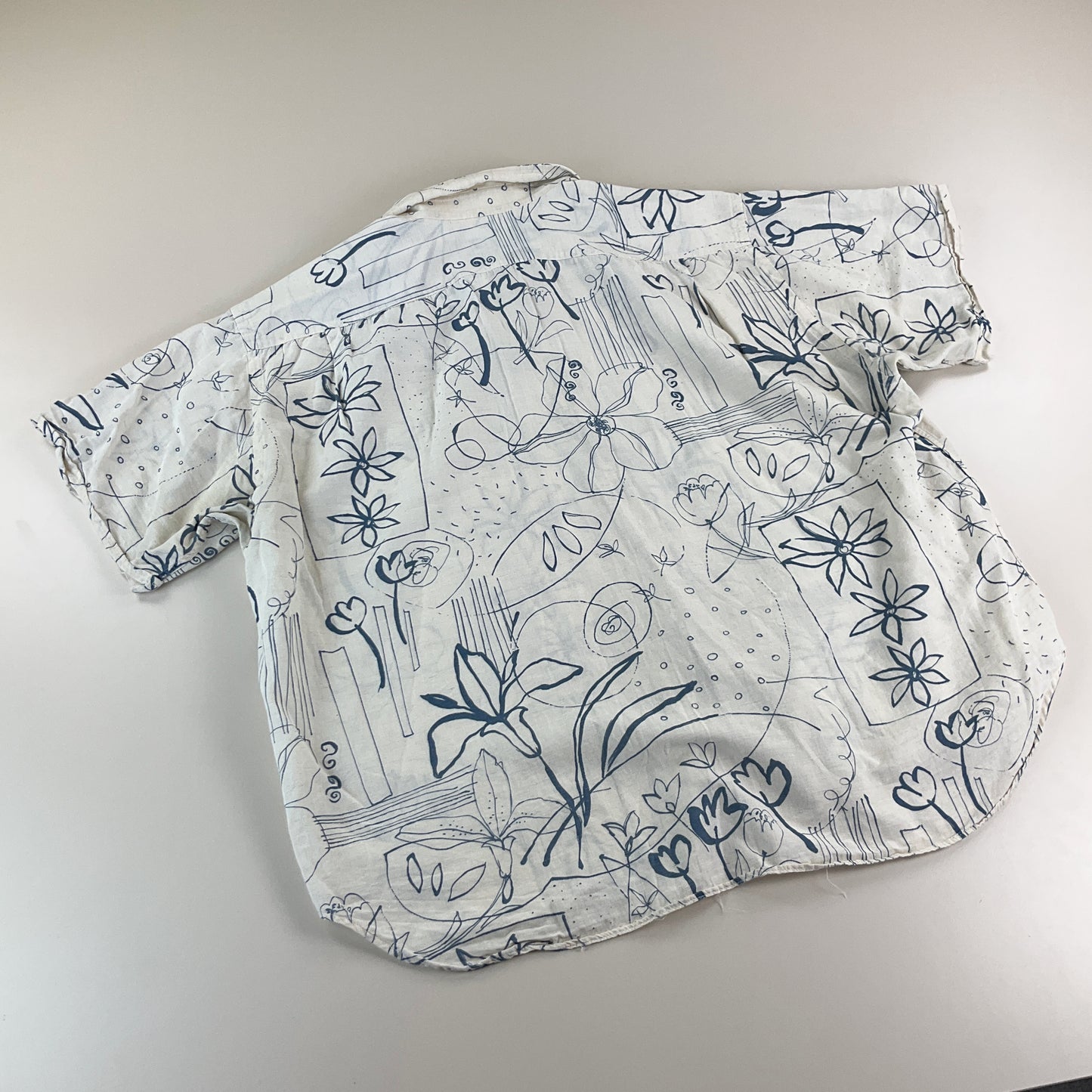 Christian Dior 90s Blumen Hemd - XL-DIOR-olesstore-vintage-secondhand-shop-austria-österreich