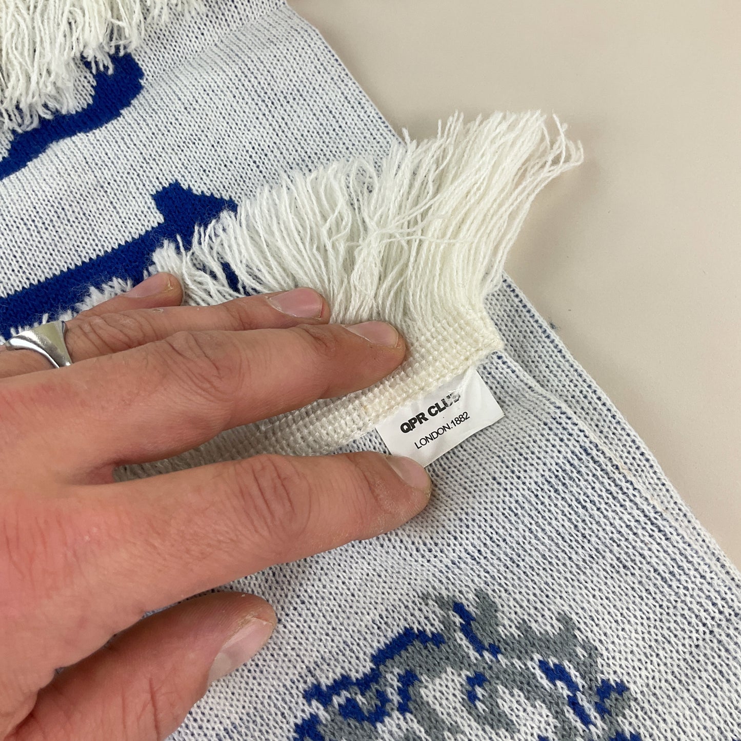 Queens Park Rangers 90s Schal-Queens Park Rangers-olesstore-vintage-secondhand-shop-austria-österreich