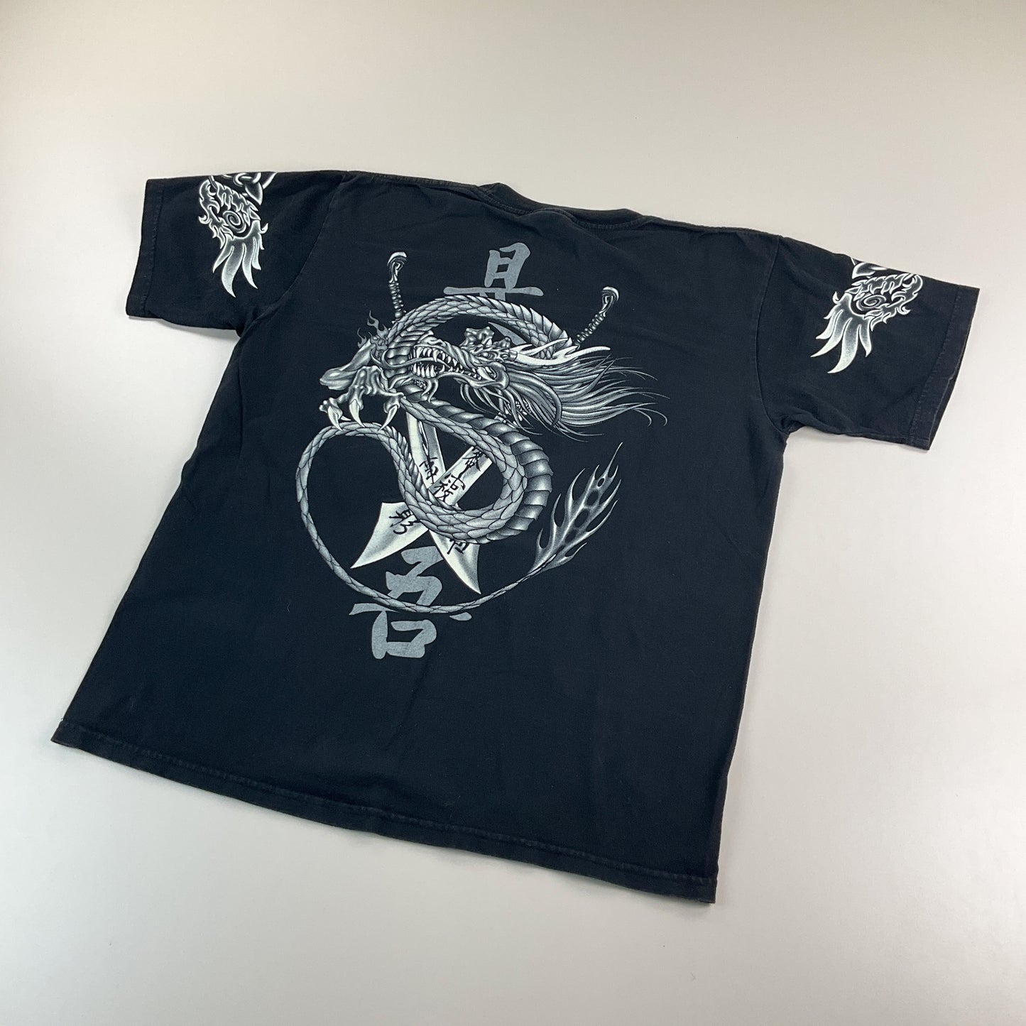 REO Dragon Yin Yang T-Shirt - Large-REO-olesstore-vintage-secondhand-shop-austria-österreich