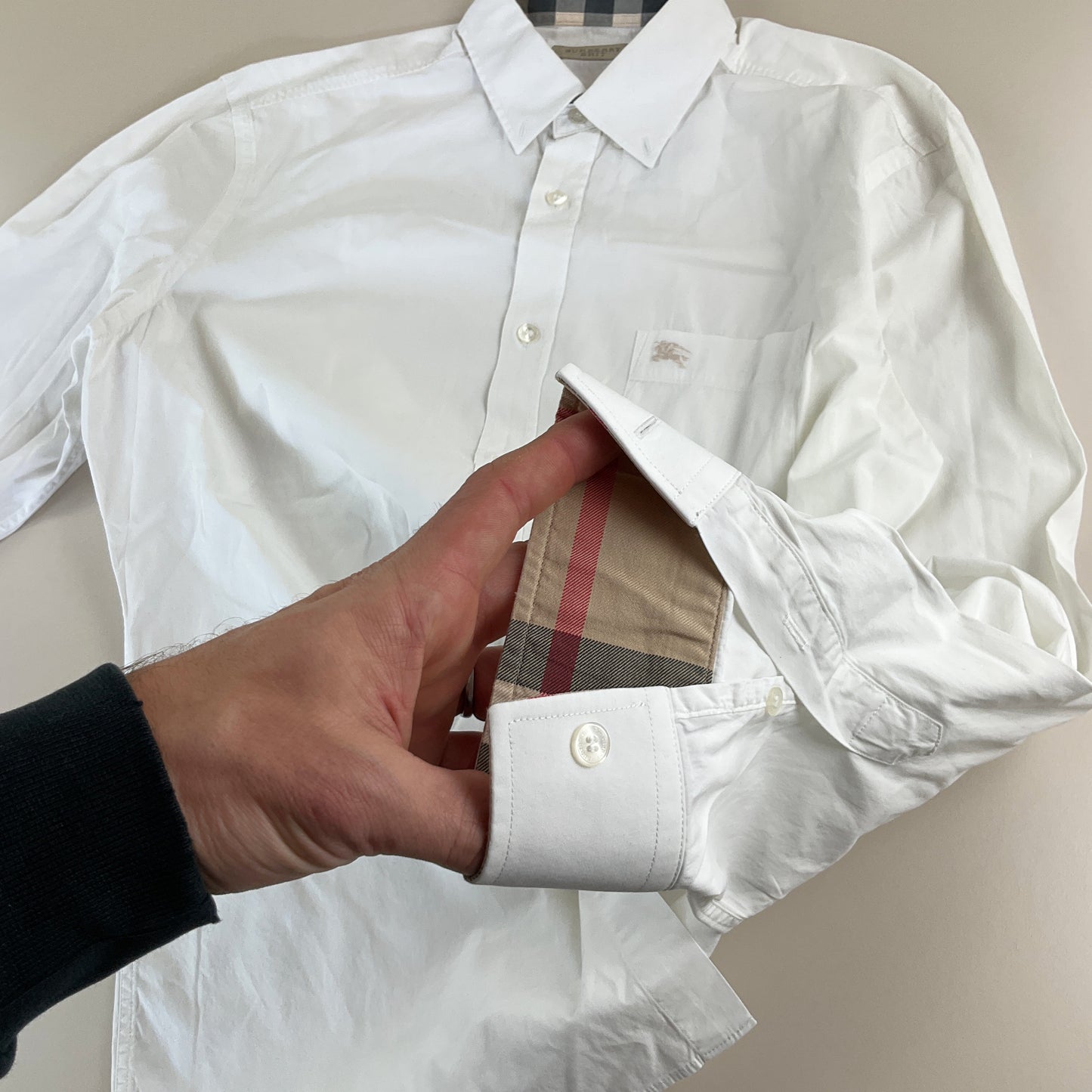 Burberry Brit Basic Hemd - Large-BURBERRY-olesstore-vintage-secondhand-shop-austria-österreich