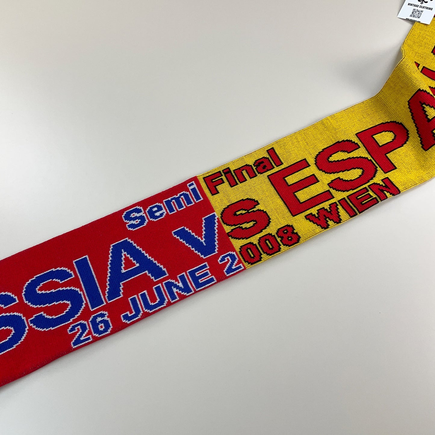 Spanien x Russland Semi Final 2008 Wien Schal-WM 2008-olesstore-vintage-secondhand-shop-austria-österreich