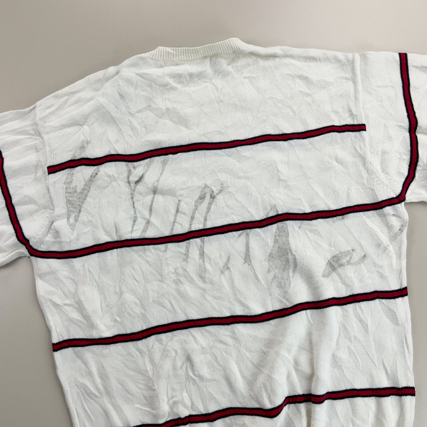 Nautica Striped Basic Sweatshirt - Medium-NAUTICA-olesstore-vintage-secondhand-shop-austria-österreich