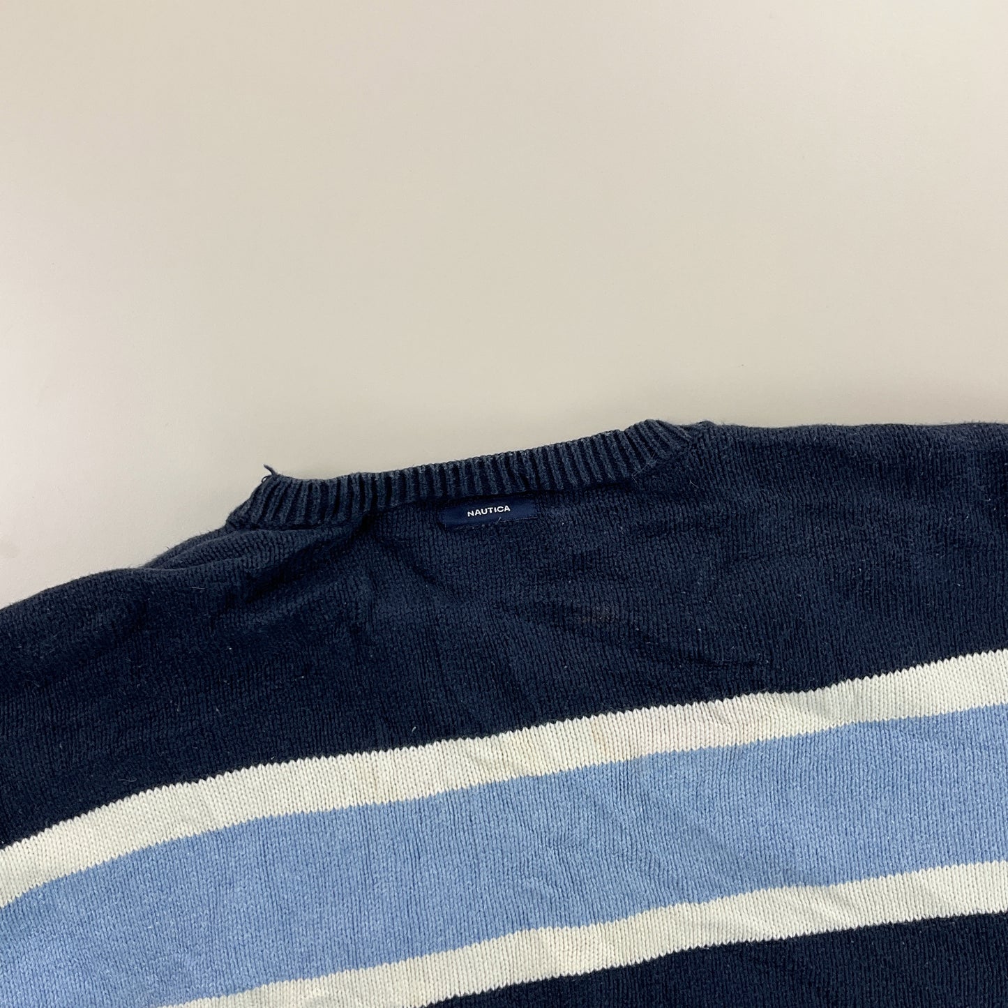 Nautica Striped Basic Sweatshirt - XL-NAUTICA-olesstore-vintage-secondhand-shop-austria-österreich