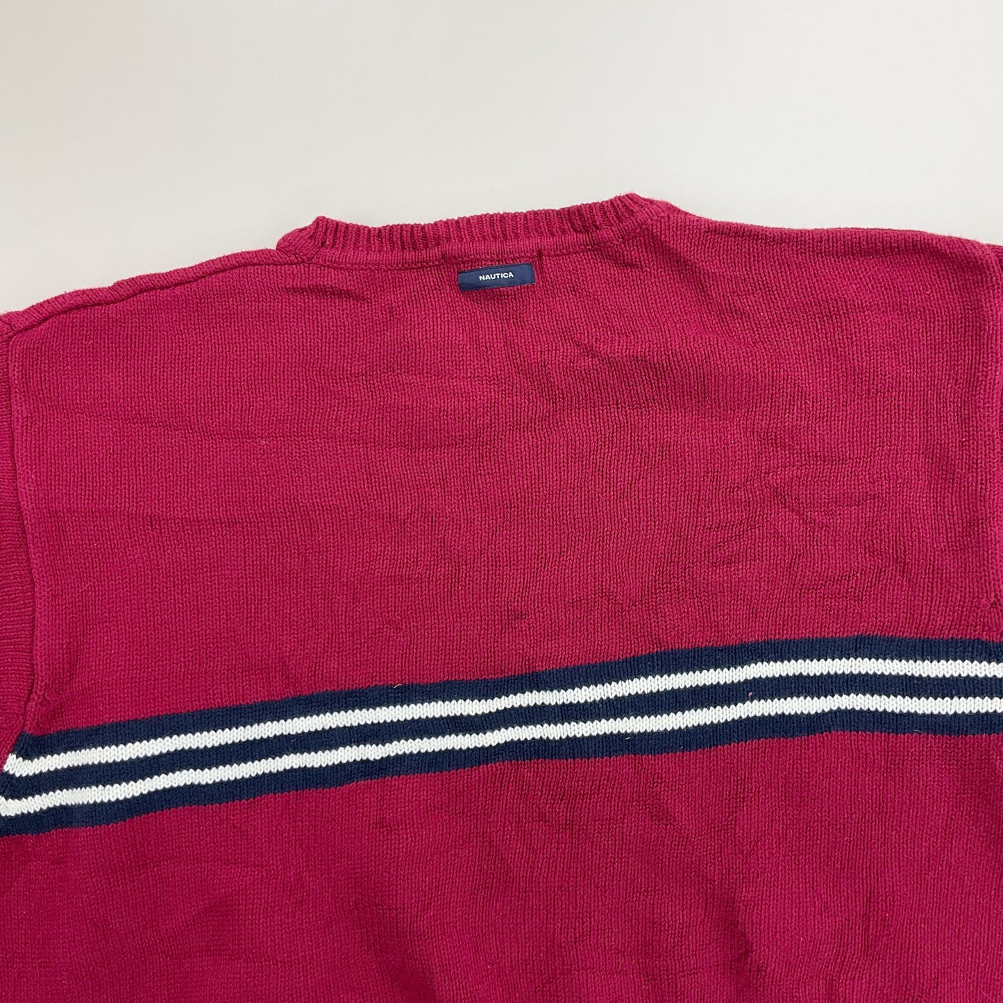 Nautica Knit Sweatshirt - Medium-NAUTICA-olesstore-vintage-secondhand-shop-austria-österreich