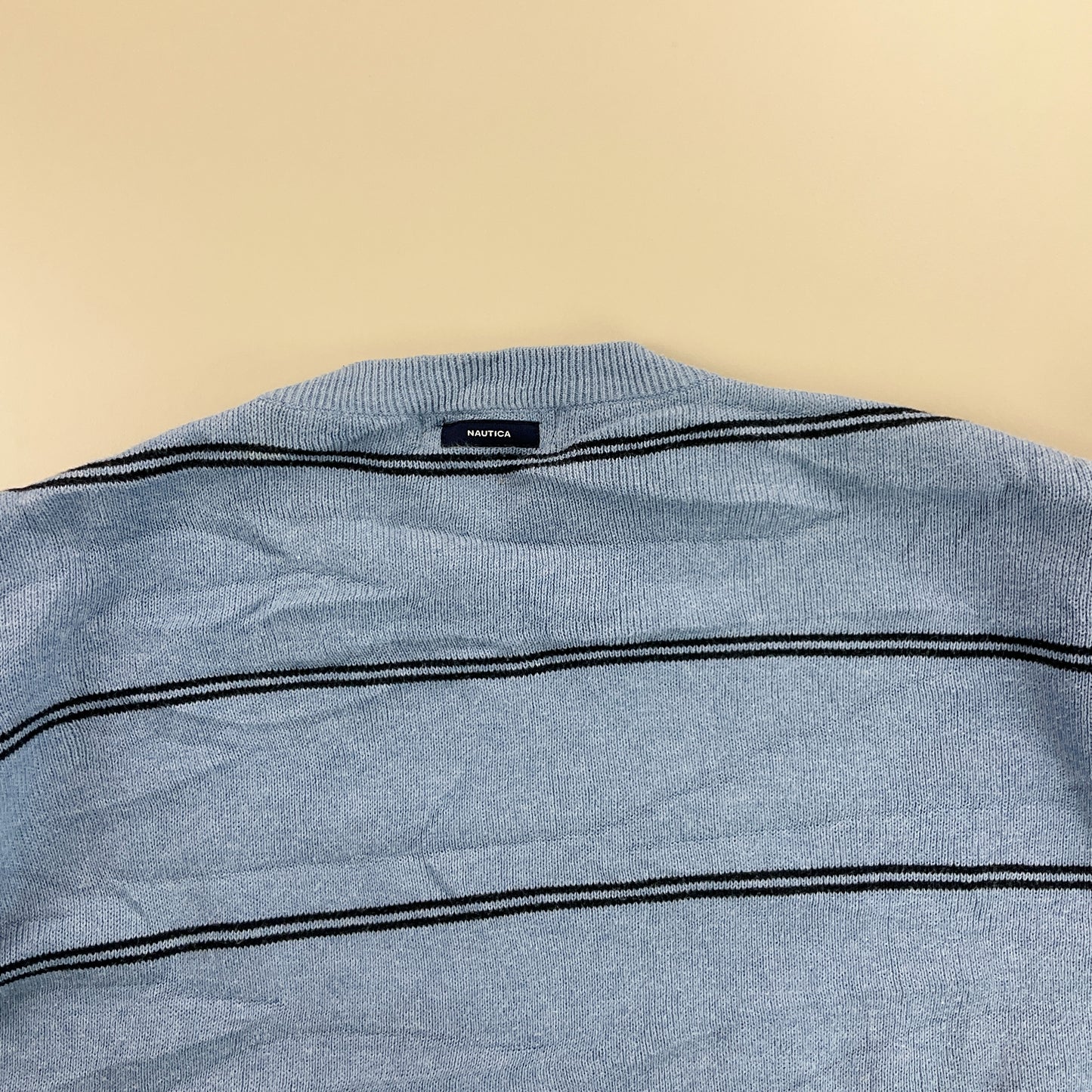 Nautica Striped Basic Sweatshirt - Large-NAUTICA-olesstore-vintage-secondhand-shop-austria-österreich