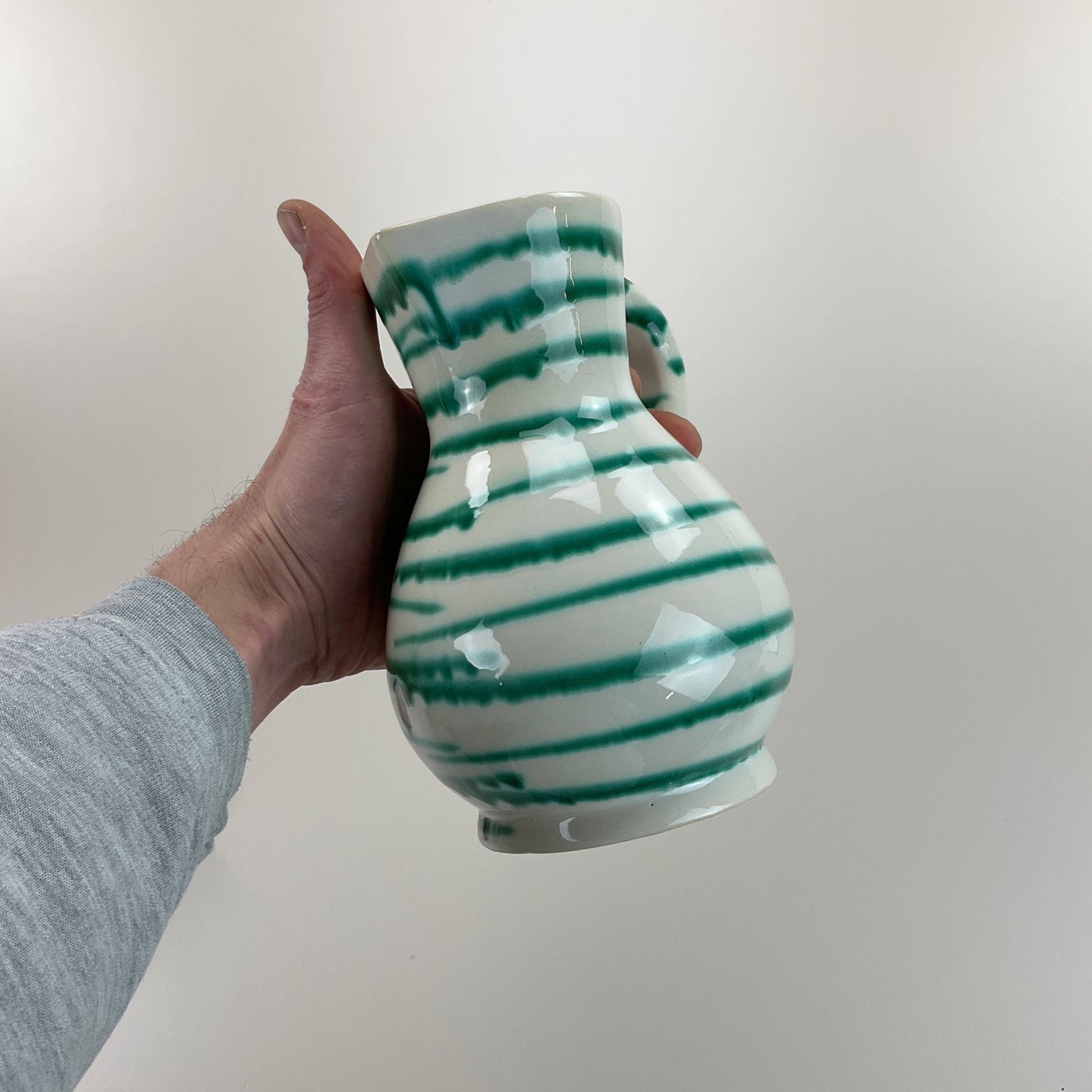 Gmundner Keramik Krug Grüngeflammt-Gmundner Keramik-olesstore-vintage-secondhand-shop-austria-österreich