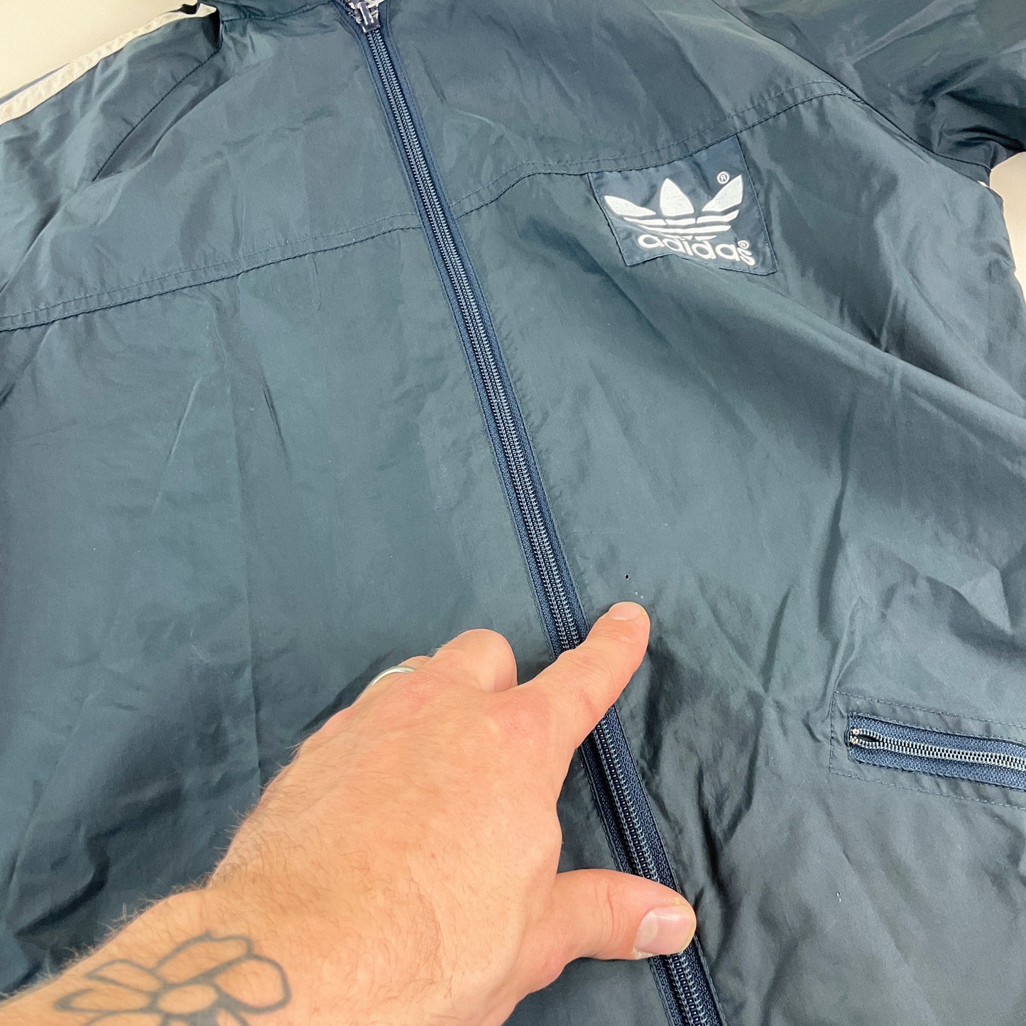 Adidas 80s Windbreaker Jacke - Damen/36/Small-ADIDAS-olesstore-vintage-secondhand-shop-austria-österreich