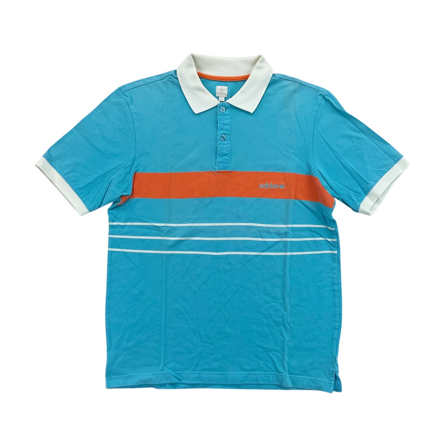 Adidas 00s Striped Polo Shirt - Medium-ADIDAS-olesstore-vintage-secondhand-shop-austria-österreich