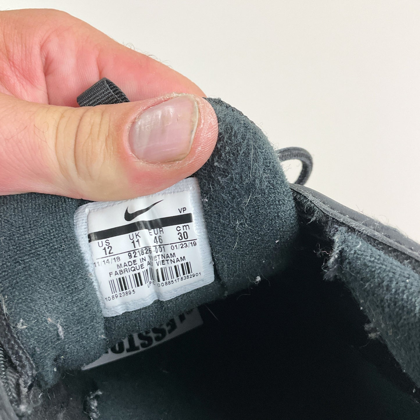Nike Sneaker Schwarz - EU 46 Innenlabel