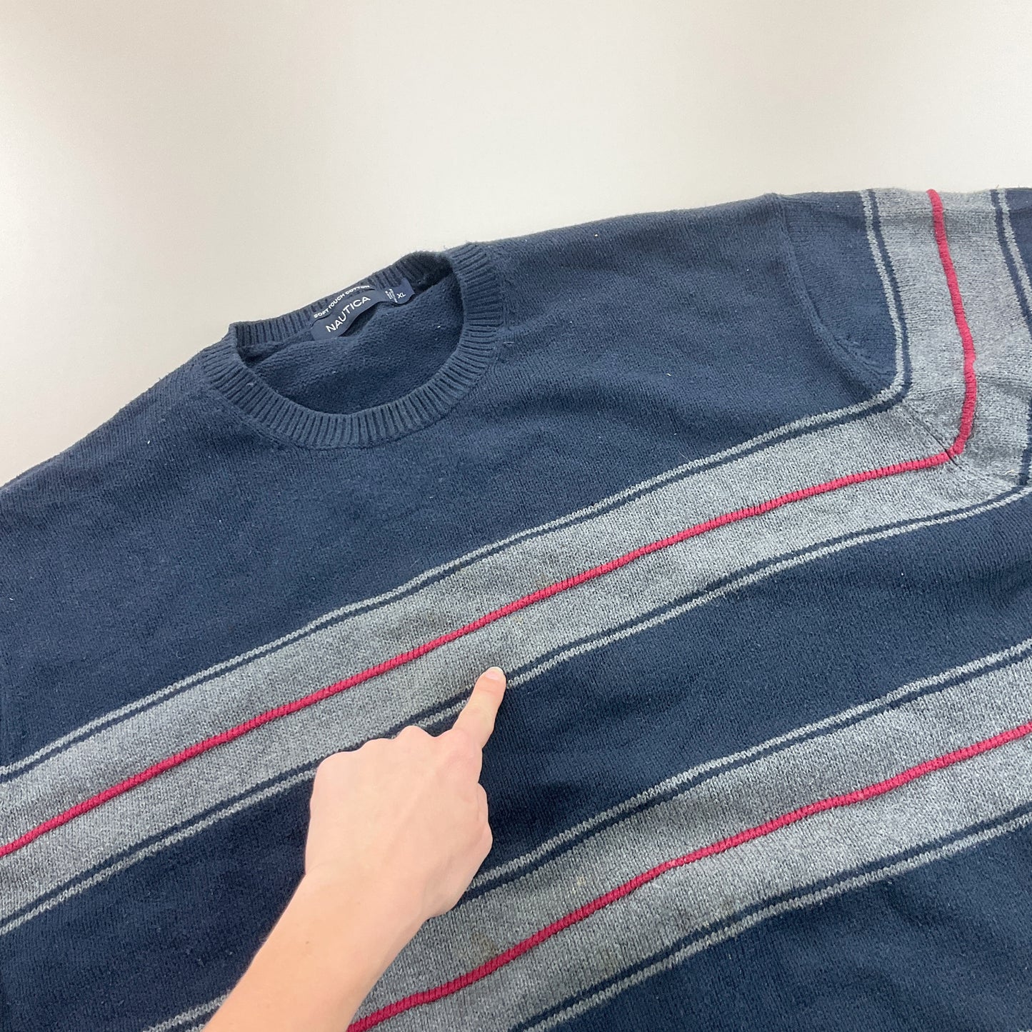 Nautica Basic Sweatshirt 3 PCS Set - XL-NAUTICA-olesstore-vintage-secondhand-shop-austria-österreich
