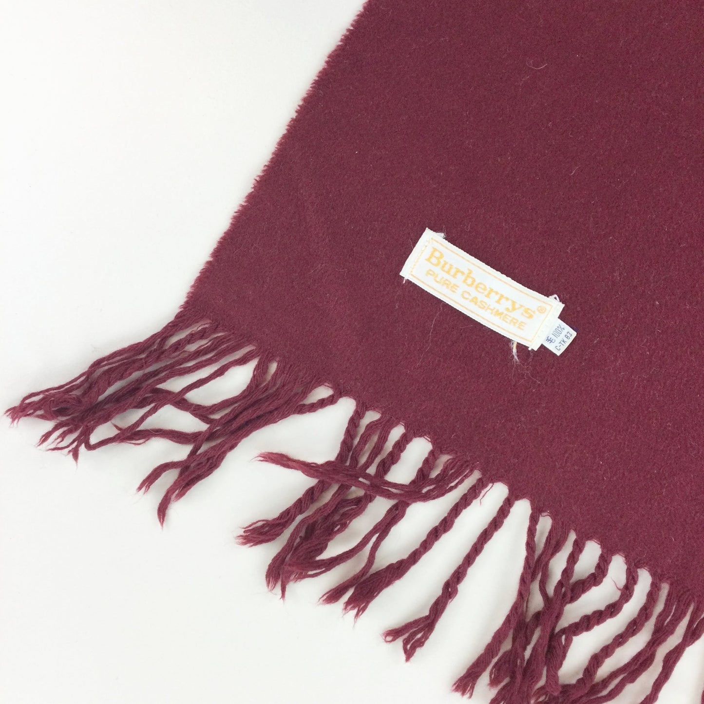 Burberry 90s Cashmere Scarf-olesstore-vintage-secondhand-shop-austria-österreich