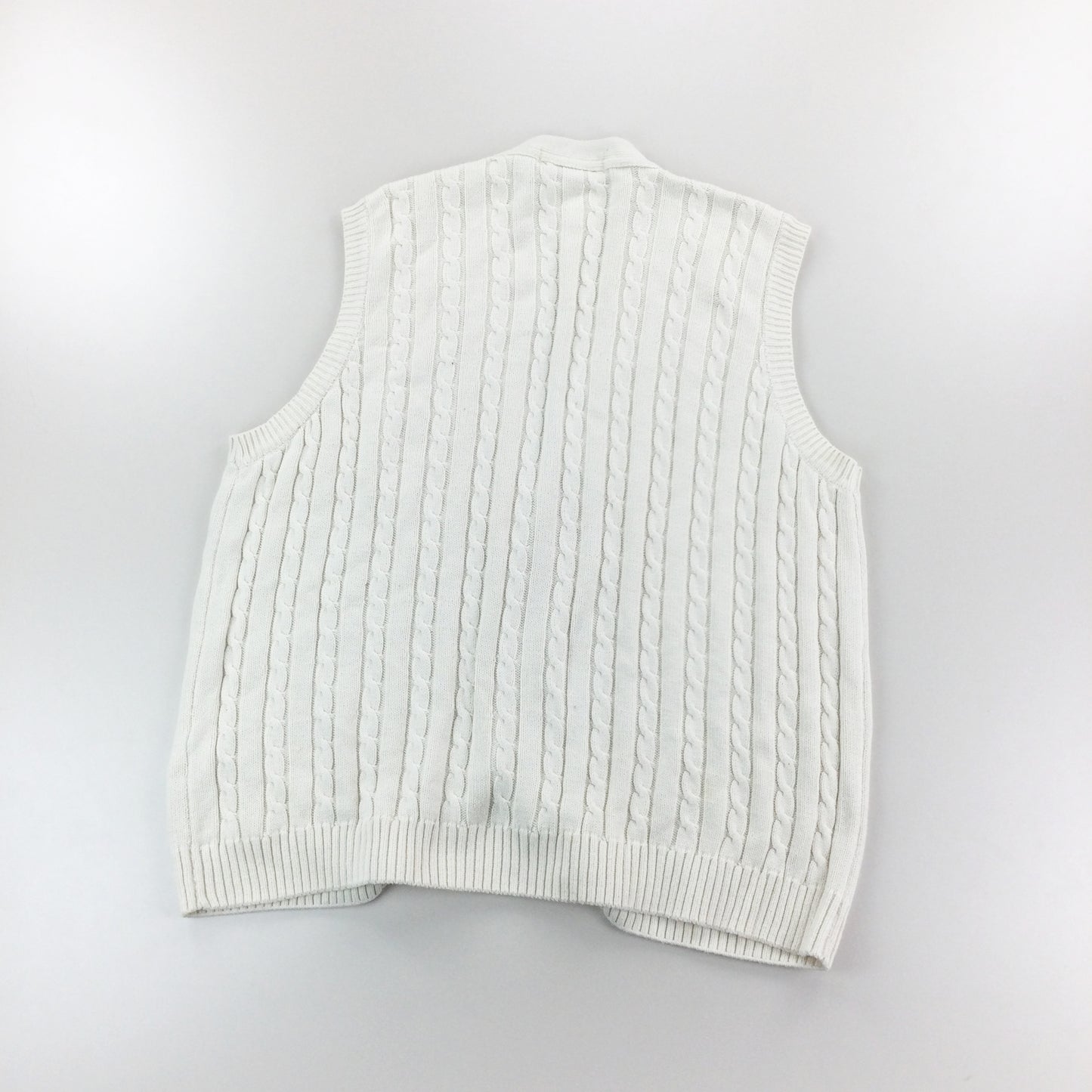 Burberry 90s Cardigan Vest - XL-Burberry-olesstore-vintage-secondhand-shop-austria-österreich