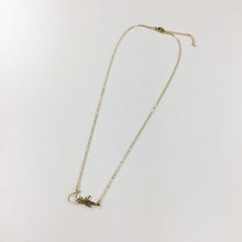 Load image into Gallery viewer, Nike Classic Cutout Gold Necklace-olesstore-vintage-secondhand-shop-austria-österreich