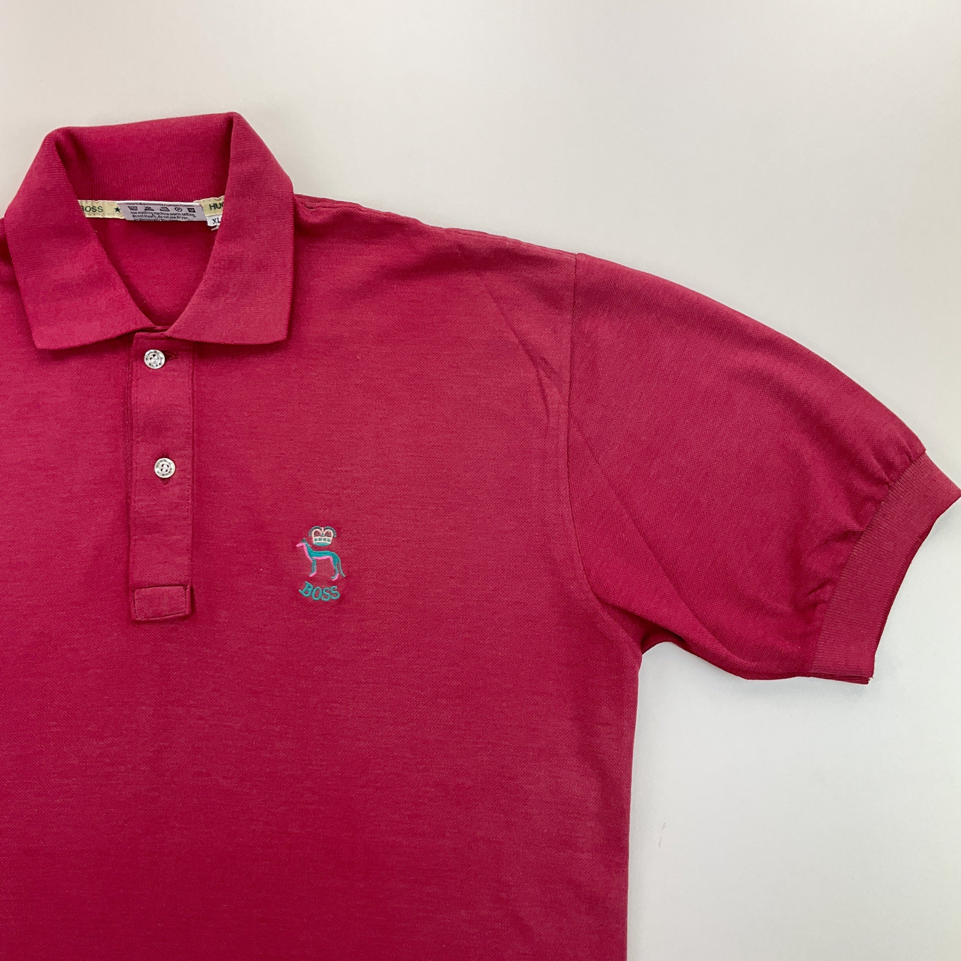 Hugo Boss 90s Polo Shirt - XL-HUGO BOSS-olesstore-vintage-secondhand-shop-austria-österreich