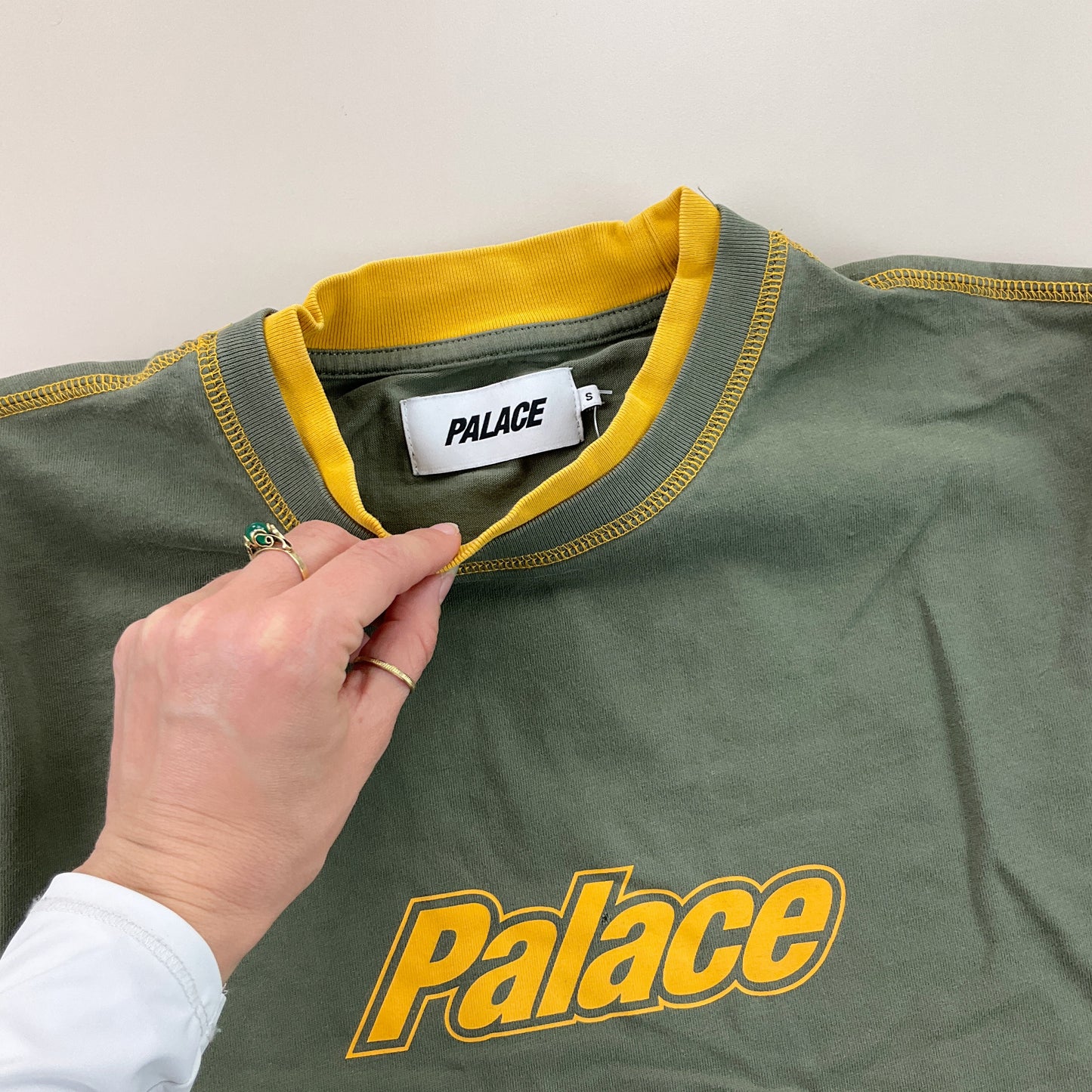 Palace Logo langarm T-Shirt - Small-PALACE-olesstore-vintage-secondhand-shop-austria-österreich