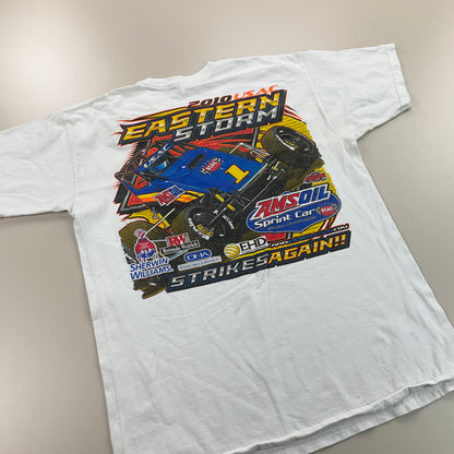 Eastern Storm 2010 USAC bedrucktes Sprint Car T-Shirt - Large-GILDAN-olesstore-vintage-secondhand-shop-austria-österreich