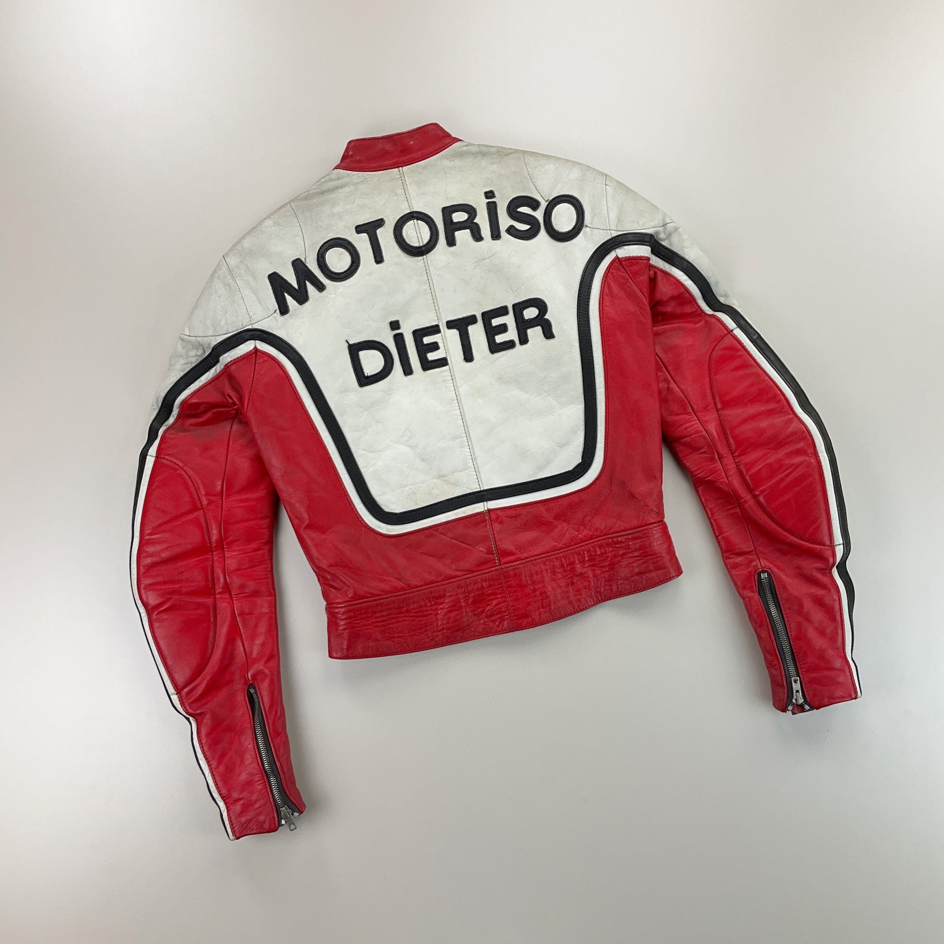 Kawasaki 90s Leder Jacke - Damen/S-NO NAME-olesstore-vintage-secondhand-shop-austria-österreich