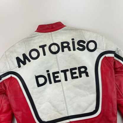 Kawasaki 90s Leder Jacke - Damen/S-NO NAME-olesstore-vintage-secondhand-shop-austria-österreich