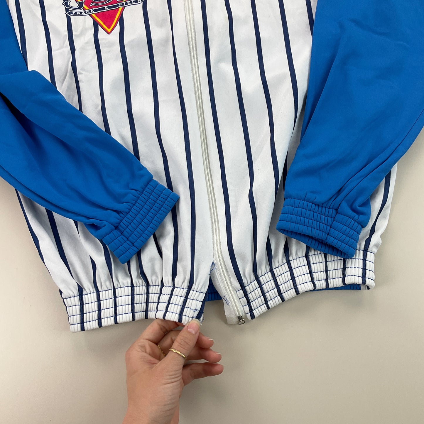 Nike 80s USA Track & Field Sport Jacke - Medium-NIKE-olesstore-vintage-secondhand-shop-austria-österreich