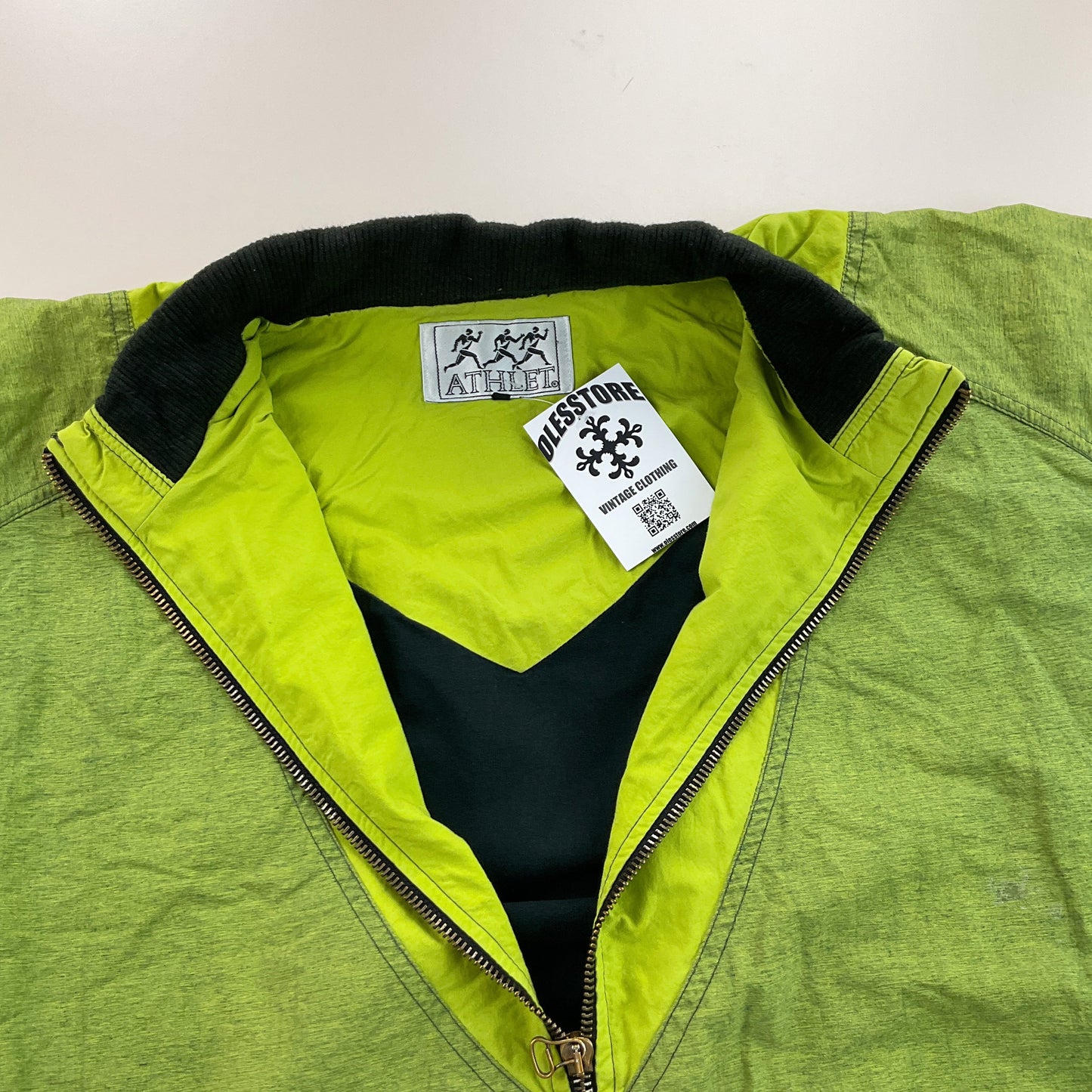 Athlet 90s Retro Jacket - Medium-NO NAME-olesstore-vintage-secondhand-shop-austria-österreich