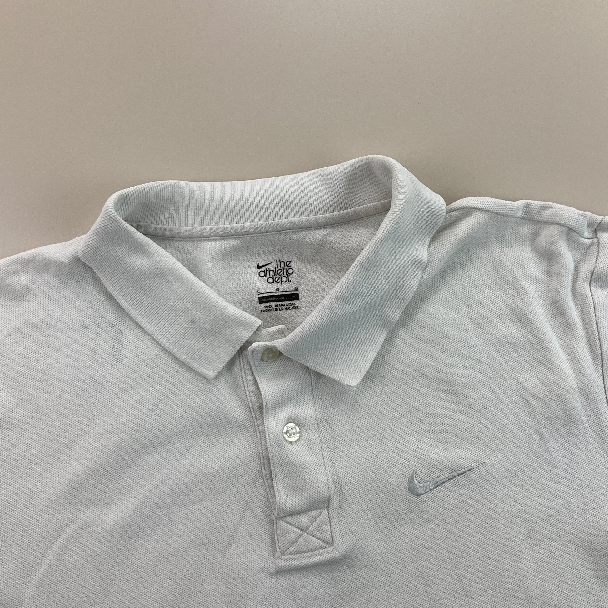 Nike Basic Polo Shirt - Large-NIKE-olesstore-vintage-secondhand-shop-austria-österreich
