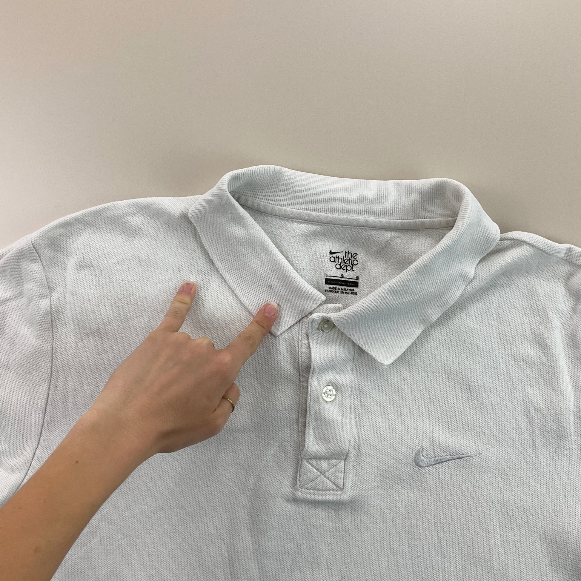 Nike Basic Polo Shirt - Large-NIKE-olesstore-vintage-secondhand-shop-austria-österreich