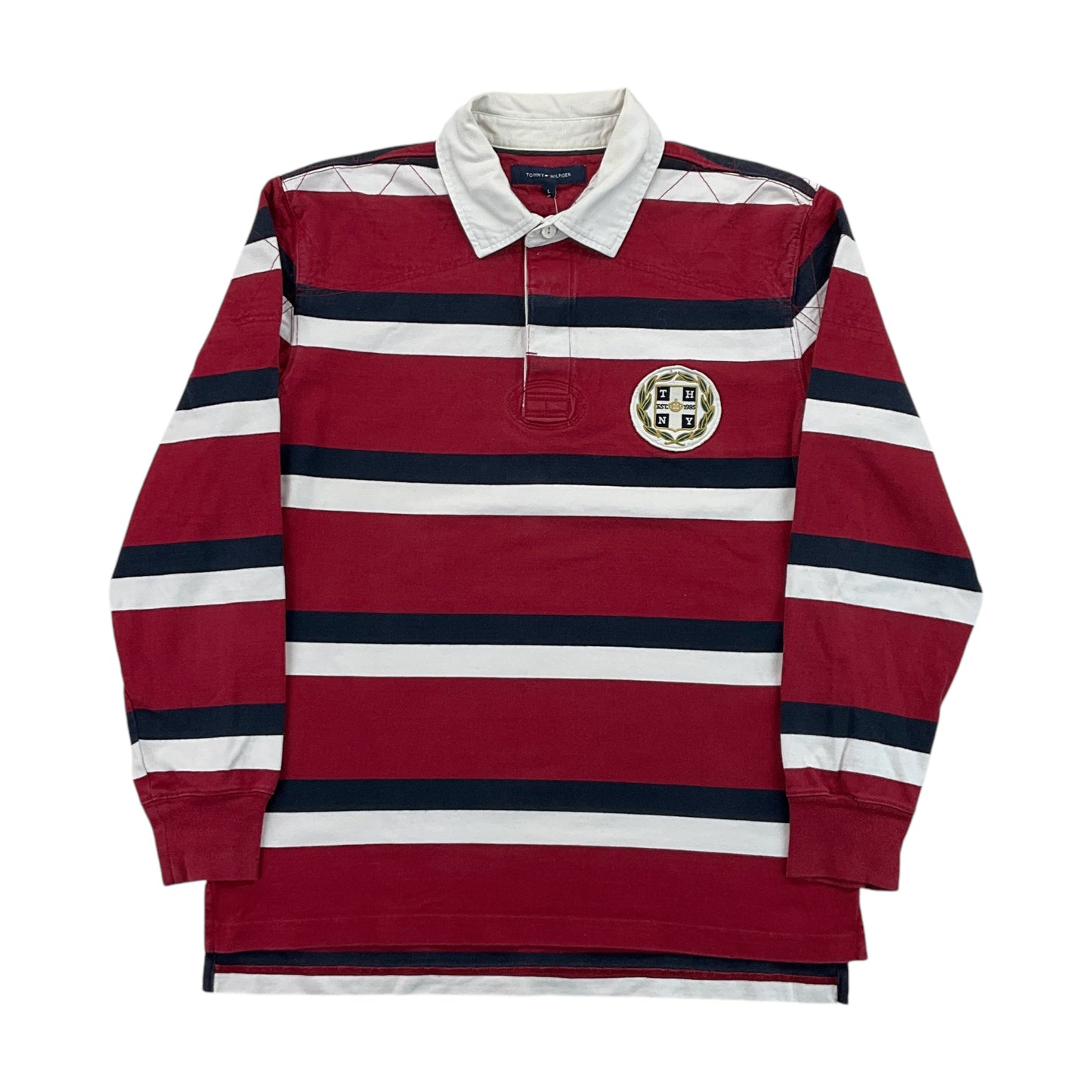 Tommy Hilfiger Rugby Jersey - Large-TOMMY HILFIGER-olesstore-vintage-secondhand-shop-austria-österreich