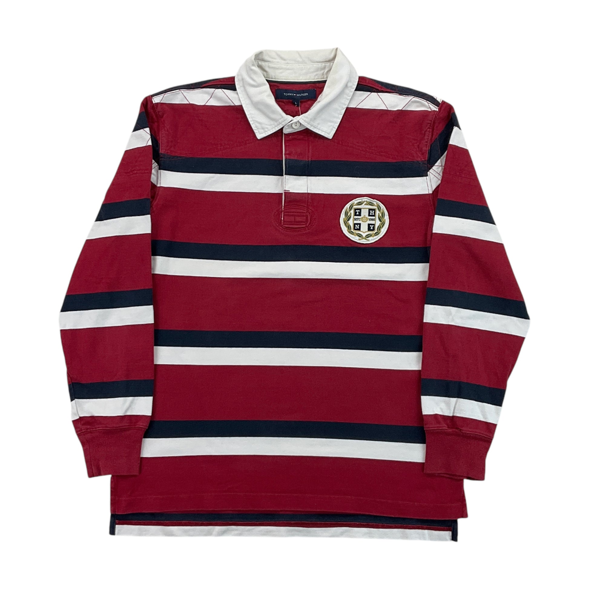 Tommy Hilfiger Rugby Jersey - Large-TOMMY HILFIGER-olesstore-vintage-secondhand-shop-austria-österreich