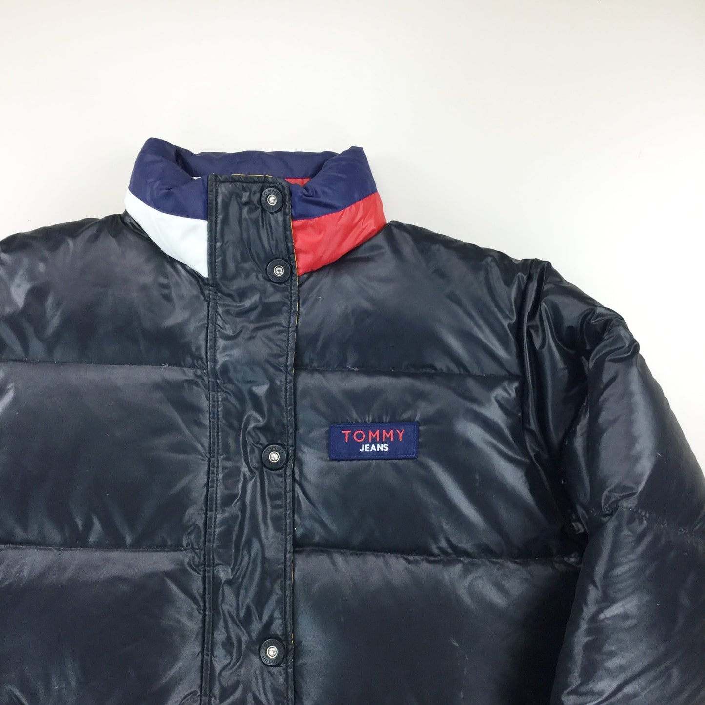 Tommy Hilfiger Shiny Puffer Jacket - Medium-olesstore-vintage-secondhand-shop-austria-österreich