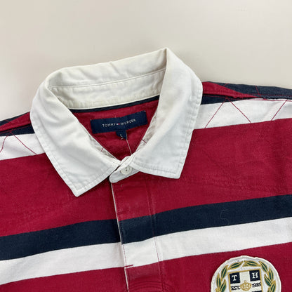Tommy Hilfiger Rugby Jersey - Large-TOMMY HILFIGER-olesstore-vintage-secondhand-shop-austria-österreich