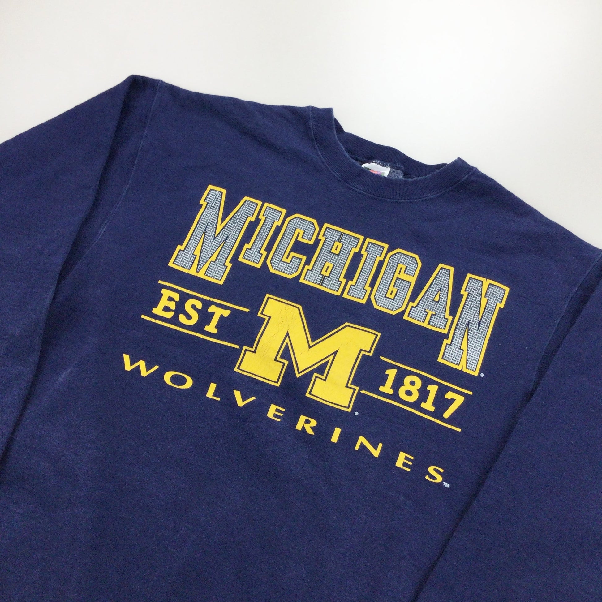 Michigan University Sweatshirt - Large-olesstore-vintage-secondhand-shop-austria-österreich