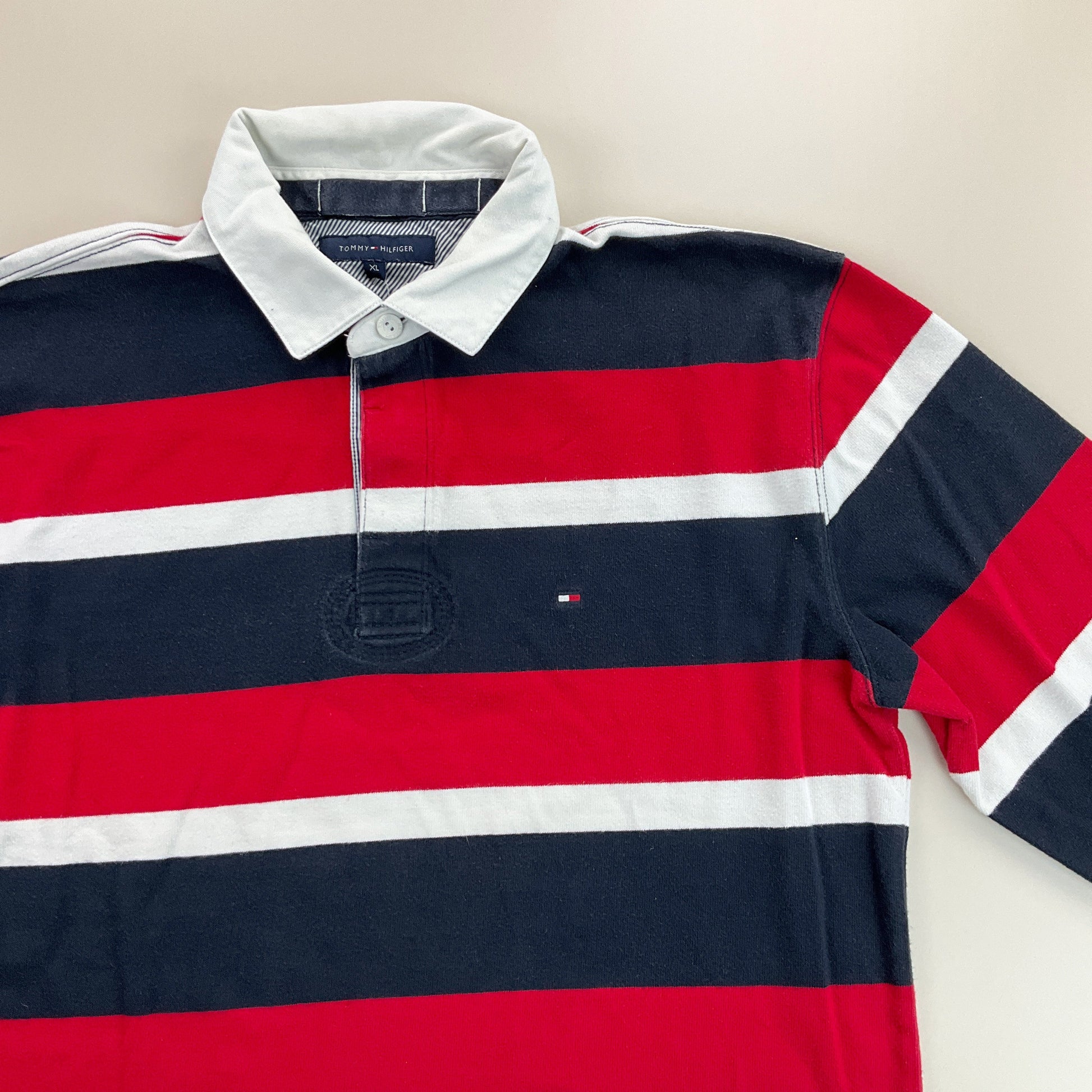Tommy Hilfiger Rugby Jersey - XL-TOMMY HILFIGER-olesstore-vintage-secondhand-shop-austria-österreich