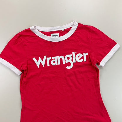 Wrangler Spellout T-Shirt - Damen/S-WRANGLER-olesstore-vintage-secondhand-shop-austria-österreich