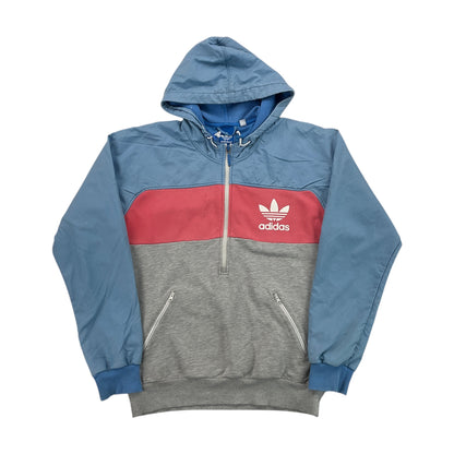 Adidas 1/4 Zip Hoodie - Large-ADIDAS-olesstore-vintage-secondhand-shop-austria-österreich