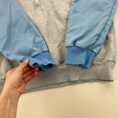 Adidas 1/4 Zip Hoodie - Large-ADIDAS-olesstore-vintage-secondhand-shop-austria-österreich