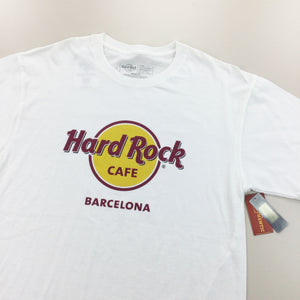 Hard Rock Cafe Barcelona Deadstock T-Shirt - Large-HARD ROCK CAFE-olesstore-vintage-secondhand-shop-austria-österreich