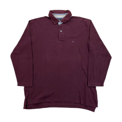 Tommy Hilfiger langarm Polo Shirt - XL-TOMMY HILFIGER-olesstore-vintage-secondhand-shop-austria-österreich