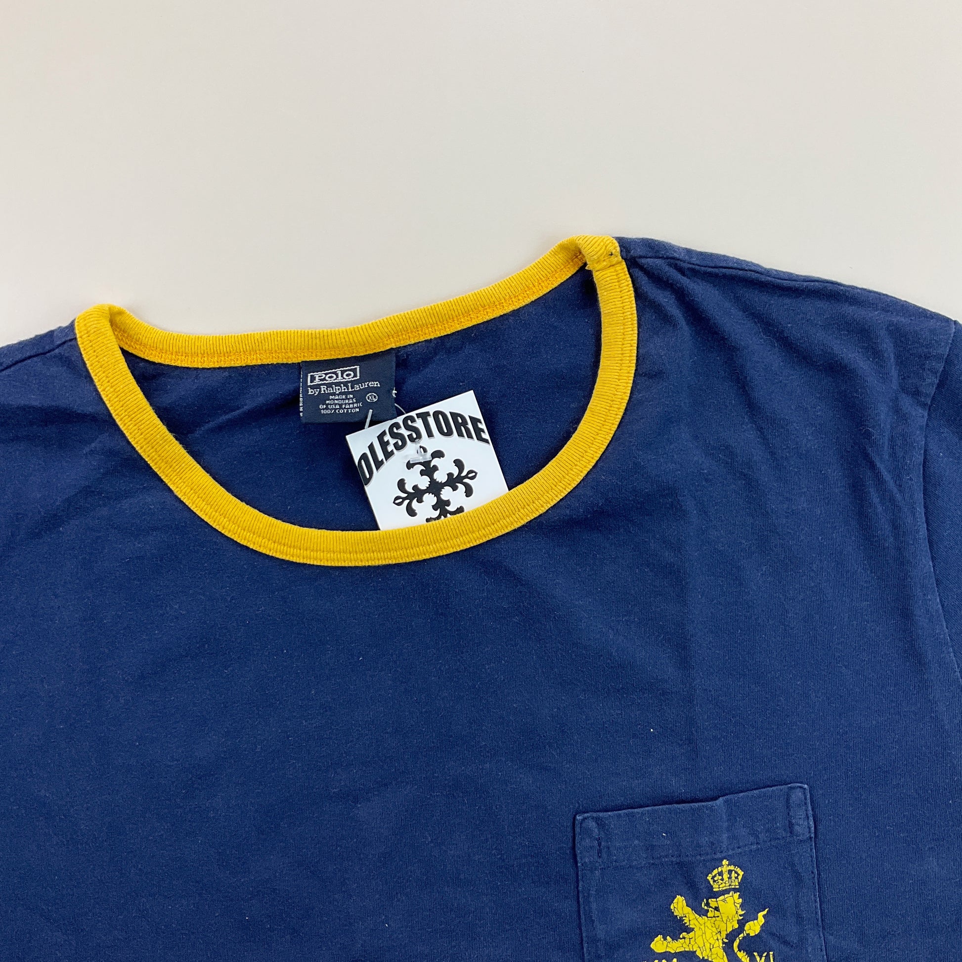 Ralph Lauren 90s bedrucktes T-Shirt - XL-RALPH LAUREN-olesstore-vintage-secondhand-shop-austria-österreich