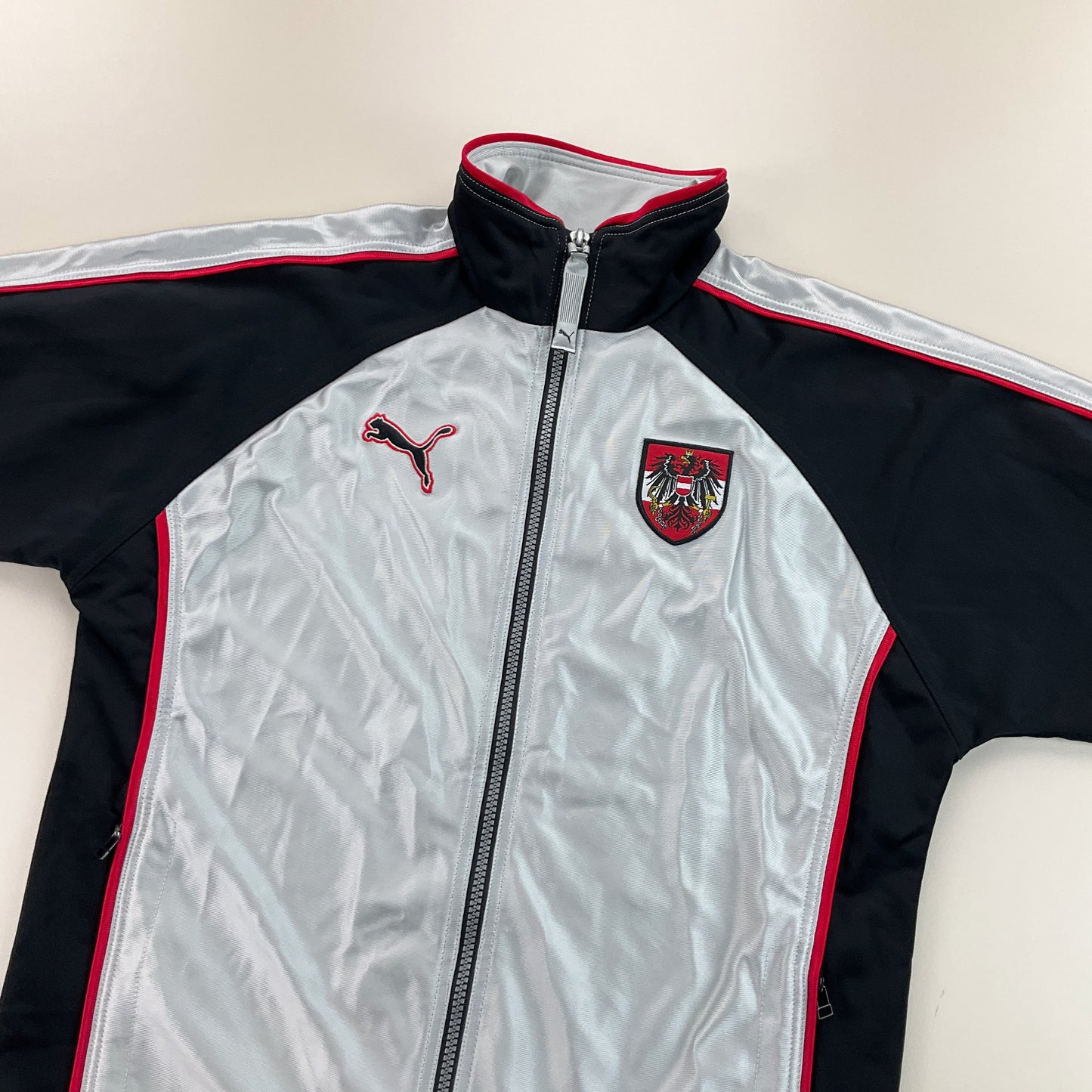 Puma Österreich 1998 Sport Jacke - Kinder/152-PUMA-olesstore-vintage-secondhand-shop-austria-österreich