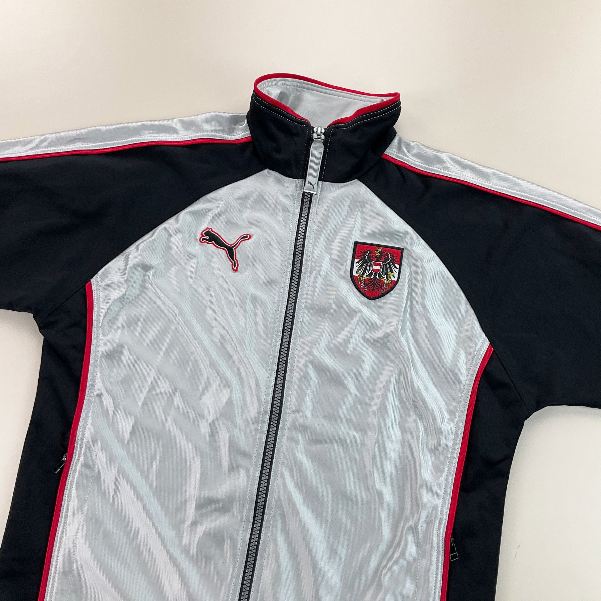 Puma Österreich 1998 Sport Jacke - Kinder/152-PUMA-olesstore-vintage-secondhand-shop-austria-österreich